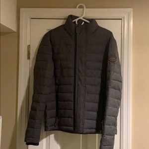 Men’s gray Super Dry Premium mountain jacket